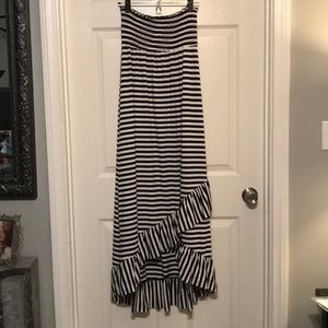 Strapless maxi dress